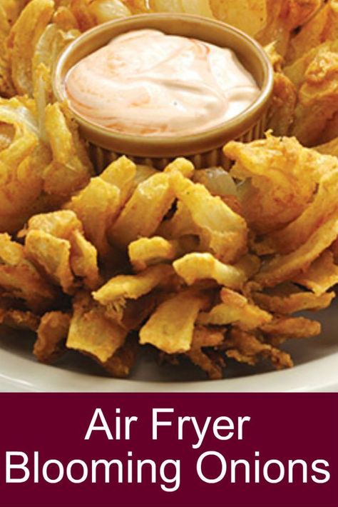 Blooming Onions, Blooming Onion Recipes, Avocado Dessert, Blooming Onion, Dessert Vegan, Cooks Air Fryer, Air Fried Food, Air Fryer Oven Recipes, Air Fry Recipes