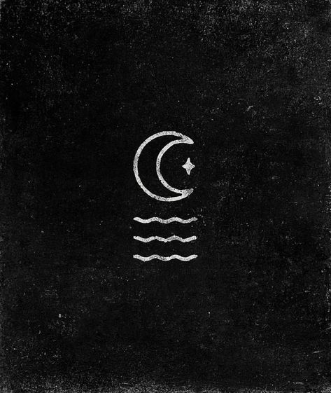 Another tasty little element from the Sky Water Studios branding. Sky Tattoos, Small Moon Tattoos, Moon Sea, Tattoo Moon, Armband Tattoos, Sea Tattoo, Initial Tattoo, E Tattoo, Tattoo Feminina