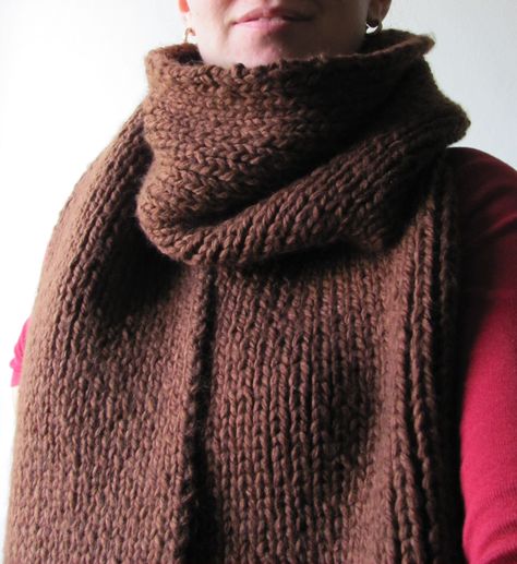 a brown scarf Brown Knit Scarf, Brown Crochet Scarf, Crochet Scarf For Beginners, Brown Scarf, Brown Scarves, Easy Crochet Stitches, Diy Scarf, Vintage Scarf, Knit Scarf