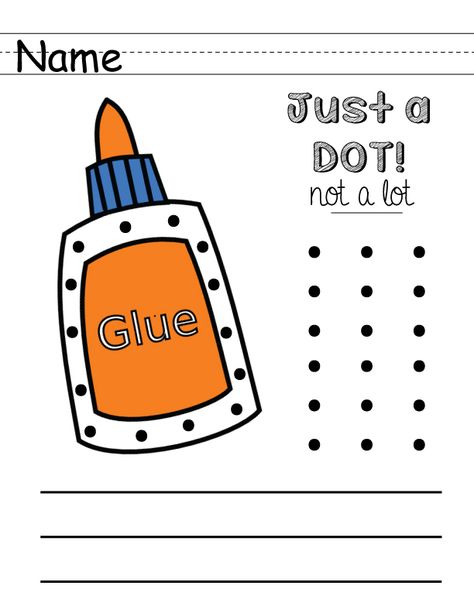 Glue practice printable worksheet for toddlers Glue Worksheets Preschool, Preschool Glue, Glue Practice, Fact And Opinion Worksheet, Language Development Activities, Winter Classroom Activities, Letter Recognition Worksheets, Alphabet Pictures, Printable Alphabet Letters