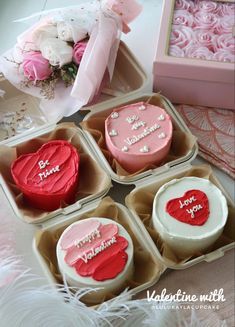 #foodie, #cakes, #cakeinspiration, #design Valentines Bento Cake, Valentines Bento, Mini Valentine Cakes, Valentines Bakery, Valentines Cakes And Cupcakes, Lunch Cake, Valentine Cakes, Valentines Cake, Birthday Cake Decorating Ideas