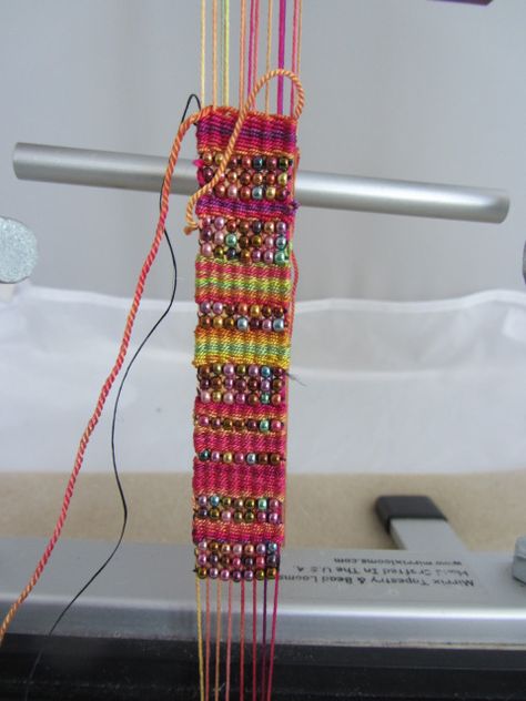 Mirrix Loom, Weave Jewelry, Bracelet Loom, Weaving Loom Diy, Inkle Weaving, Fiber Art Jewelry, Weaving Loom Projects, Loom Jewelry, Fabric Bracelets