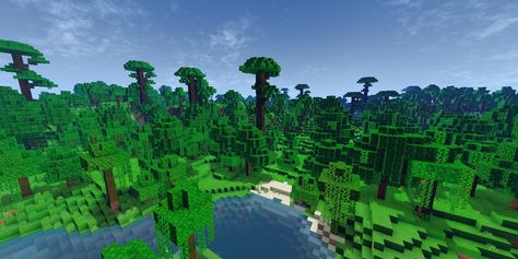 I just found a jungle biome and i screenshot it for wallpaper Jungle Biome Minecraft, Biome, For Wallpaper, Minecraft