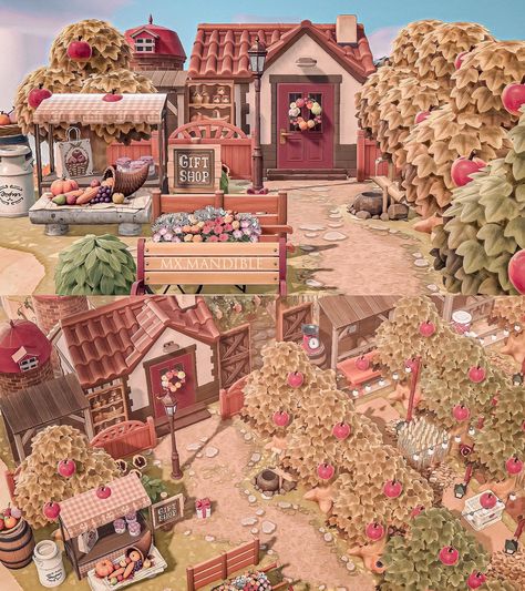 Apple Tree Farm, Fall Cottagecore, Cottagecore Fall, Geeky Humor, Apple Farm, Apple Home, Fall Apples, New Animal Crossing, Farm Design