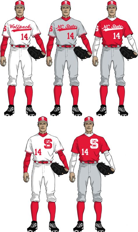 NC State uniform concepts baseball Baseball Uniform Design, Football Fonts, Jersey Ideas, Softball Uniforms, Nc State Wolfpack, Baseball Uniforms, Nc State, Alabama Football, Team Uniforms