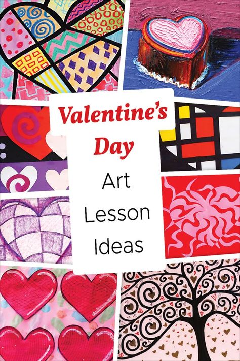 Jim Dine Art, Valentines Art Lessons, Elementary Valentines, Art Lesson Ideas, Romero Britto Art, Britto Art, Primary School Art, Valentine Art Projects, Jim Dine