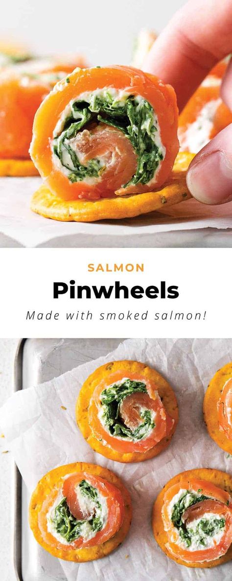 Salmon Pinwheel, Smoked Salmon Pinwheels, Salmon Pinwheels, Smoked Salmon Cream Cheese, Salmon Roll, Salmon Cream Cheese, Parmesan Crisps, Speed Foods, Pinwheel Recipes