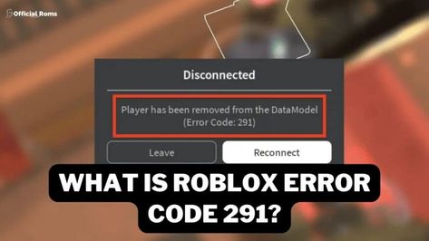 Roblox error code 291 indicates that a player has been removed from the DataModel, which represents all aspects ...  Read more The post What is Roblox e... What Is Roblox, Game World, Roblox Game, Game Environment, Error Code, Play Roblox, Internet Connections, When Someone, Fix It