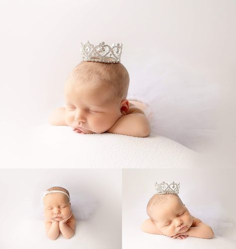 This sweet girl melted my heart 🤍🫶 She’s absolute perfection 🥰😍 #ocnewbornphotographer #ocnewbornphotography #ocnewborn #losangelesnewbornphotographer #losangelesnewbornphotography #ocbabyphotographer #losangelesbabyphotographer Girl With Crown, Crown Ideas, Milestone Pictures, Newborn Baby Photography, Photographing Babies, Baby Things, Newborn Girl, Sweet Girls, Family Photo