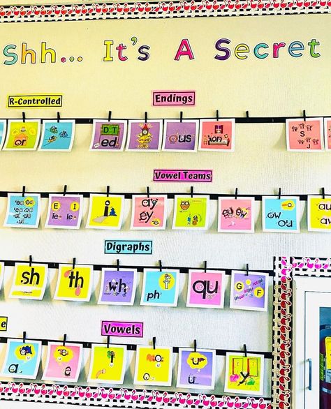 “We love this beautiful display of the @TheSecretStories in Mrs. Bordeaux’s first grade class! All of our K-5 elementary classrooms… | Instagram post from Katie Garner•Secret Stories (@thesecretstories) Secret Stories Bulletin Board, Ell Classroom Ideas, Secret Stories Display, Esl Teaching Elementary, Classroom Setup Elementary, 2024 Classroom, Reading Corner Classroom, Intervention Specialist, Secret Stories