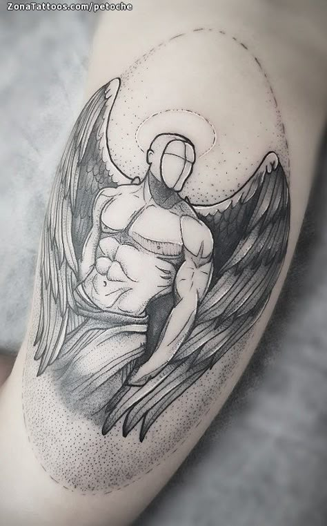 Tatuaje de ángel hecho por Pedro Jose G Rios de Albacete (España). Si quieres ponerte en contacto con él para un tatuaje/diseño o ver más trabajos suyos visita su perfil: https://www.zonatattoos.com/petoche    Si quieres ver más tatuajes de Ángeles visita este otro enlace: https://www.zonatattoos.com/tag/52/tatuajes-de-angeles    Más sobre la foto: https://www.zonatattoos.com/tatuaje.php?tatuaje=114740    #Tatuajes #Tattoos #Ink #Tatuador #TattooArtist #Ángeles #Albacete Tatuagem Masculina Pequena, Wing Tattoo, Angel Tattoo Designs, Egyptian Tattoo, Gaming Tattoo, Tattoo Art Drawings, Angel Tattoo, Female Tattoo, Tattoo Sleeve Designs