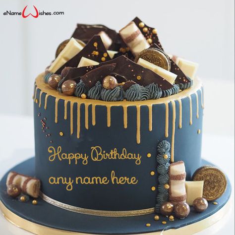 Free Birthday Cake Image for Him with Name Editor Happy Birthday Cakes For Boys, Happy Birthday Cake Boy, Happy Birthday Cake For Men, Cake For Mens Birthday, Men’s Birthday Cake Ideas, Happy Birthday Images For Him, Birthday Cakes With Name, Birthday Cake For Boy, Birthday Cake With Name Edit