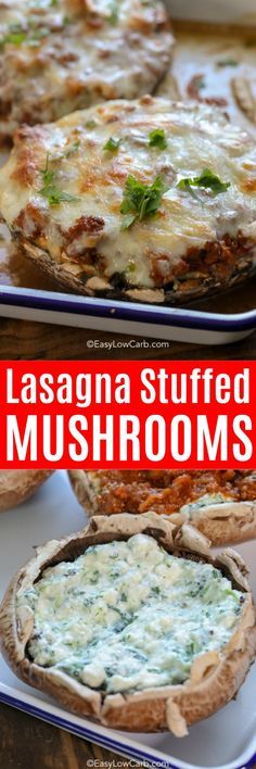 Lasagna Low Carb, Mushroom Lasagna, Keto Lasagna, Paleo Lunch, Dinner Party Recipes, Bariatric Recipes, Paleo Dinner, Keto Recipe, Low Carb Meals Easy