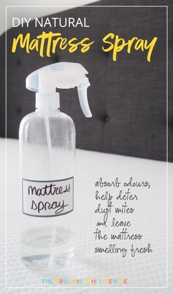 Mattress Spray, Diy Mattress, Homemade Cleaners, Natural Mattress, Deep Cleaning Tips, Homemade Cleaning Products, Natural Cleaning, Natural Cleaners, Household Cleaning Tips