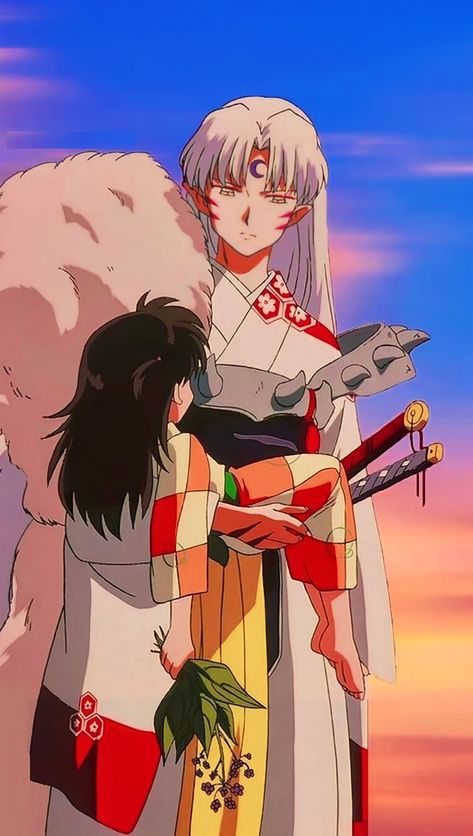 Sesshomaru And Rin, Inuyasha Rin, Rin And Sesshomaru, Seshomaru Y Rin, Inuyasha And Sesshomaru, Inuyasha Fan Art, Movie Nerd, Kagome And Inuyasha, Kagome Higurashi