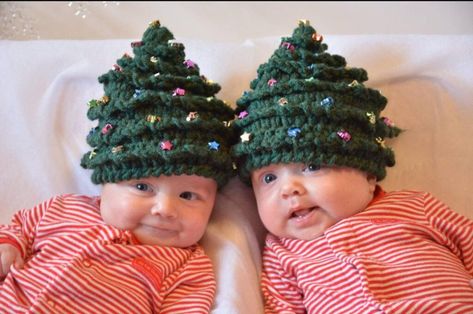 Crochet christmas hats