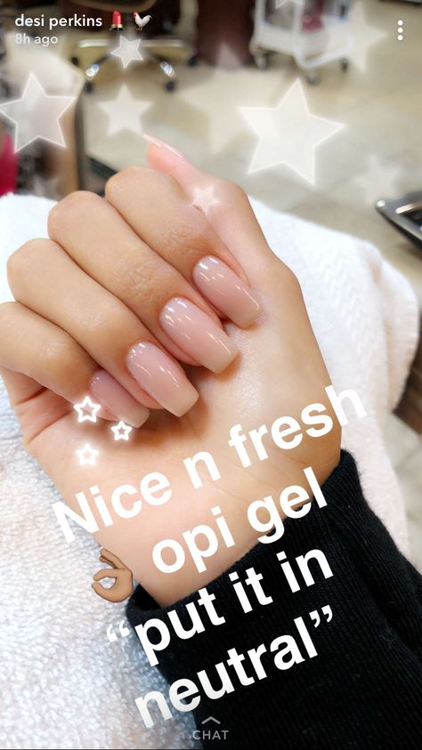 Desi Perkins’ nails  opi gel “put it in neutral” Desi Perkins, Nails Opi, Summer Acrylic Nails, Neutral Nails, Opi Nails, Skin Nails, Nail Shapes, Gorgeous Nails, Nude Nails