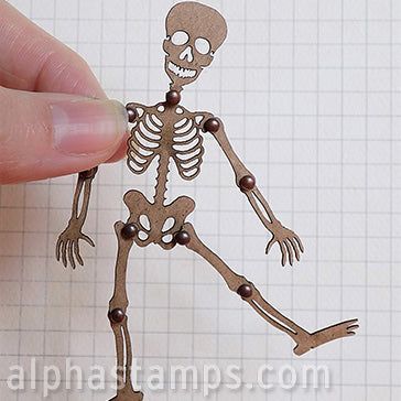 Articulated Skeleton - 4 Inch Tall Mermaid Paper Dolls, Skeleton For Halloween, Coffin Box, A Skeleton, Creepy Dolls, Halloween Paper, Silver Moon, Warm Outfits, Stamp Design