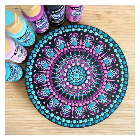 Fridayyyy 🌸🍀☀️ this new 20cm mandala brought me a lot of happiness to create! 💙🩵🩷💜 #mandala #art #artmandala #pointillism #dotpaintingcommunity #dot painting #mindfull #protection #colour #mandalas #mandalaart #mandalapassion #pointillisme #madeinfrance🇫🇷 #customorder #pink #decoart #spring Mandala Dots Pattern Design, Mandala Art Colorful Patterns, Mandala Art Colorful, Mandala Coasters, Dot Mandalas, Mandala Art Therapy, Mandala Art Lesson, Mandala Artwork, Dot Mandala