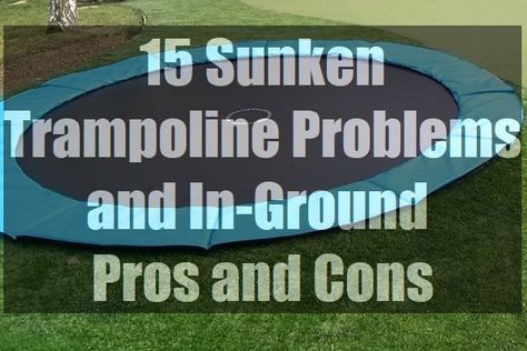 Small In Ground Trampoline, Sunken Trampoline Small Garden, Underground Trampoline Ideas, Below Ground Trampoline, In The Ground Trampoline Diy, Backyard In Ground Trampoline, In The Ground Trampoline, Sunk In Trampoline, In Ground Trampoline With Net