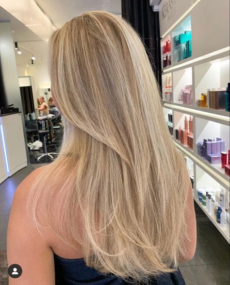 Hilights Blonde Hair Highlights, Blonde Hair And Highlights Light, Natural Full Highlights, Highlights On Already Blonde Hair, Medium Length Haircut Straight Blonde, Full Head Of Highlights On Blonde Hair, Full Blond Highlights, Full Head Blonde Highlights Straight Hair, Blonde Hair Inspo Straight