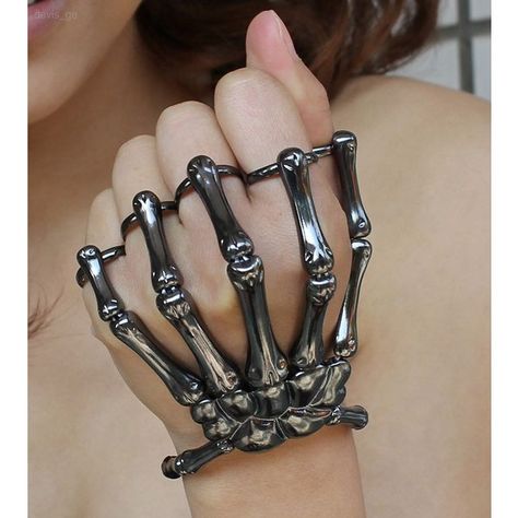 Coolest Hand Skeleton Elastic Bracelet Bangle ❤ liked on Polyvore featuring jewelry, bracelets, hinged bangle, adjustable bangle bracelet, bangle jewelry, bracelets bangle and adjustable bangle Skeleton Hand Bracelet, Hand Skeleton, Skeleton Bracelet, Skeleton Jewelry, Cheap Bracelets, Hand Bracelet, Skeleton Hand, Skeleton Hands, Elastic Bracelet