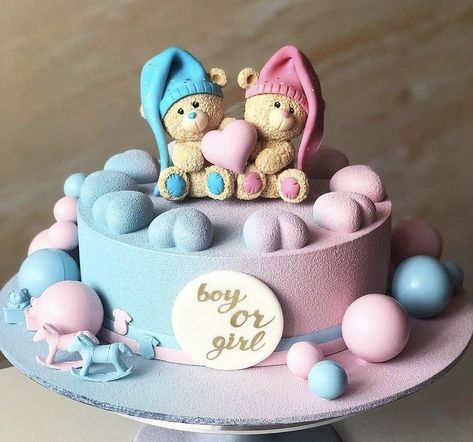 Baby Shower Cake Designs, Pregnant Cake, Hedgehog Cake, Idee Babyshower, Gender Party, Layered Cake, Gender Reveal Cake, Baby Birthday Party