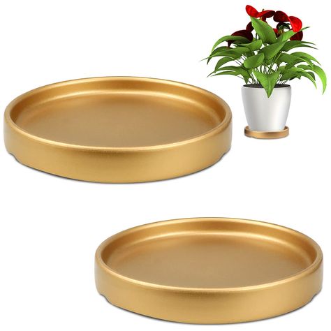 PRICES MAY VARY. 【Ceramic Plant Saucer】A pack of 2 decorative reusable nordic style ceramic plant base saucer with an interesting ware shape and frosted texture, beautiful and practical for all home environments. 【Plant Saucer for Small Pot】Ceramic Plant Saucer 4.7" outside diameter, 4.5" inside diameter. Suitable for pots with a base diameter of 4" or less, mostly used for growing cacti, succulents and other drought-tolerant small plants; Raised rim design, with a height of 0.7", holds more wat Plant Saucer, Indoor Flower Pots, Small Flower Pots, Pot Ceramic, Foam Packaging, Flower Water, Rim Design, Indoor Flowers, Outdoor Flowers