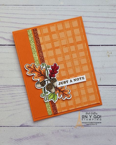 Stampin Up Gingham Cottage Dsp, Fond Of Autumn, Crop Ideas, Fall Cards Handmade, Thanksgiving Cards Handmade, Autumn Bouquet, Cottage Wreath, Washi Tape Cards, Autumn Cards