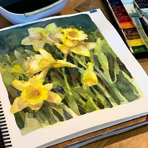 Brenda Swenson, Leaving Cert, Descanso Gardens, First Signs Of Spring, Bright Colors Art, Signs Of Spring, Watercolor Journal, Gouache Art, Watercolor Sketchbook