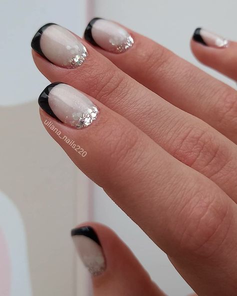 60 New Year's Nail Art Ideas that'll Make You Sparkle Square Nail Designs 2023, French With Glitter, Bright Nail Art, 2023 Nails, Nails Design Ideas, Nails Arts, Milky Nails, Elegant Nail Art, Hippie Nails