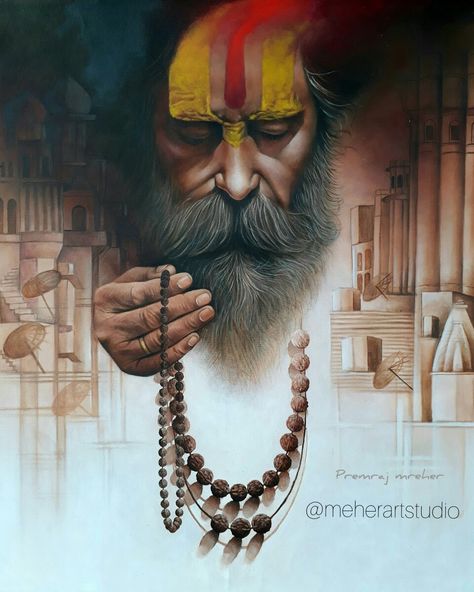 Premraj meher on instagram @meherartatudio #canvaspaintind #sadhu #oilpainting Shiva Face, Eng Quotes, Photoshop Magic, Lord Shiva Sketch, Yoga Tattoos, Canvas Art Painting Acrylic, Shiva Tattoo Design, Divine Masculine, Red Rose Tattoo