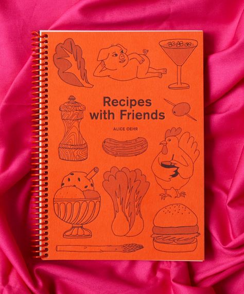 Special edition of Recipes with Friends feat. Tangeringe cover with Tangerine bind A low-fi collection of more than 200 recipes, gathered from the... Recipe Editorial Design, Cookbook Recipe Design, Recipe Book Graphic Design, Best Flyer Design, Food Zine, Recipes With Friends, Cookbook Diy, Cookbook Cover Design, Recipe Graphic