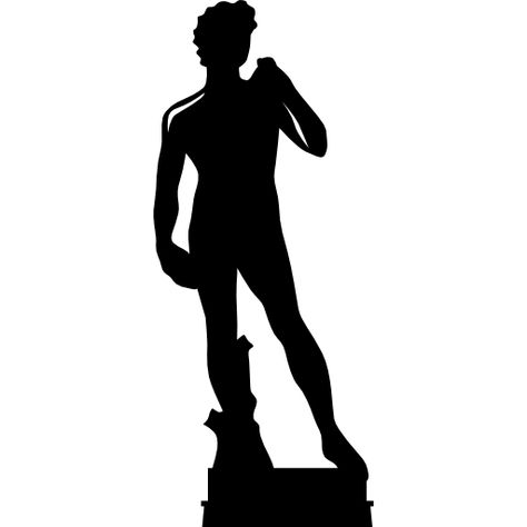 Miley Tattoos, Statue Silhouette, Statue Of David, Modern Statue, Famous Sculptures, Outline Images, Travel Painting, Greek Sculpture, Search Icon