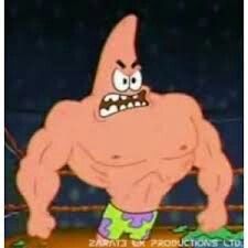 My mind says i look like this Buff Spongebob, Buff Spongebob And Patrick, Buff Patrick, Buff Patrick Star, Muscular Spongebob, Buff Squidward, Sponge Bob Muscles, Spongebob Patrick Squidward Mr Crab, Patrick Star Screaming