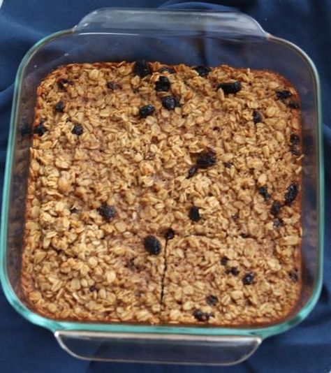 Oatmeal Raisin Cookie Baked Oatmeal Cookie Baked Oatmeal, Slow Cooker Oatmeal, Oatmeal Raisin Cookie, Making Peanut Butter, Raisin Cookie, Baking With Almond Flour, Baked Oatmeal Recipes, Oatmeal Raisin Cookies, Low Fodmap Recipes