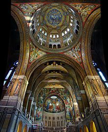 Interior of the Basilica of St. Thérèse Culture Of France, St Therese Of Lisieux, Thérèse Of Lisieux, St Therese, Cathedral Church, Visit France, French Culture, Roman Catholic Church, Sacred Places