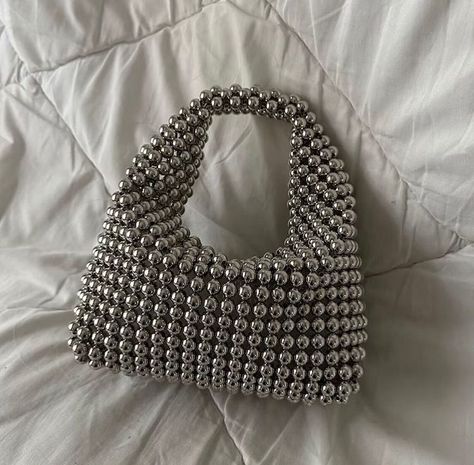 Olivia Pearl hobo bag in gold and silver ✨ Handcrafted luxury beaded bag made by using premium faux pearls. Can be made in any color. DM… | Instagram Sabyasachi Bride, Silver Bags, Pearl Bag, Beaded Bag, Beaded Bags, Silver Pearls, Hobo Bag, Gold And Silver, Pearl Beads