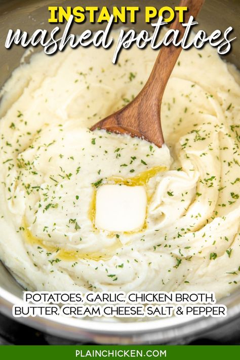 Mashed Potatoes Recipe Cream Cheese, Thanksgiving Sidedish, Meal Sides, Cream Cheese Mashed Potatoes, Creamy Garlic Mashed Potatoes, Garlic Mashed Potatoes Recipe, Crockpot Mashed Potatoes, Cream Cheese Potatoes, Cheese Mashed Potatoes