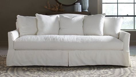 Slipcover Sofas: Are they Worth it? Our 5 Best Recommendations Classic Sofa Styles, Natural Sofas, White Couch, Linen Couch, Perfect Sofa, Sofa Review, Slip Covers Couch, Sofa Slipcover, Classic Sofa