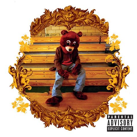 Kanye West~The College Dropout (2004) Kanye West Family, Kanye West Albums, Kanye West Yeezus, Talib Kweli, College Dropout, Rap Album Covers, Mos Def, Cool Album Covers, Never Let Me Down