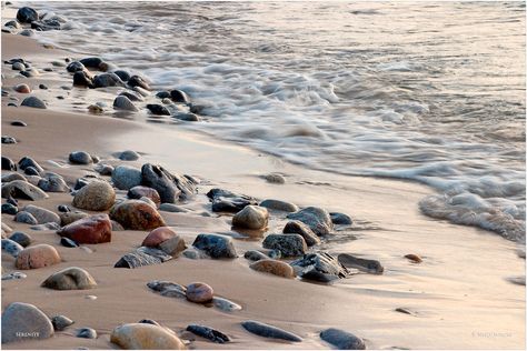 Beaches Unique Farmhouse Decor, Serenity Now, Course In Miracles, A Course In Miracles, Visual Aesthetics, Illustrator Artist, Beach Stones, Pure Michigan, Landscape Artist