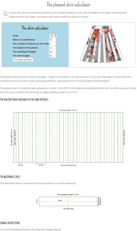 Introducing: the Pleated Skirt Calculator > with my hands - Dream Pleated Skirt Tutorial, Pleated Skirt Pattern, Midi Skirt Fall, Knife Pleated Skirt, Skirt Pattern Free, Pleats Pattern, Skirt Diy, Midi Skirt Pattern, Diy Skirt