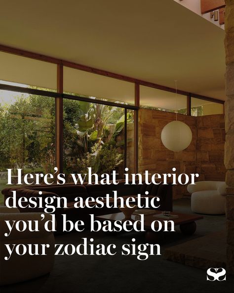 Ever wondered what your star sign says about your home’s aesthetic? Just like your personality, your zodiac sign can reveal the perfect interior design style tailored to your vibe. From bold Leos who embrace attention and drama, to earthy Virgos who crave clean lines and order, each sign aligns with unique décor choices that speak to your cosmic energy.⁠ ⁠ Whether you're all about boho chic or minimalist modern, the stars may just have the blueprint for your dream space. Here and at the link ... S Aesthetic, The Blueprint, Cosmic Energy, Dream Spaces, Star Sign, Minimalist Modern, Interior Design Styles, Star Signs, Design Style