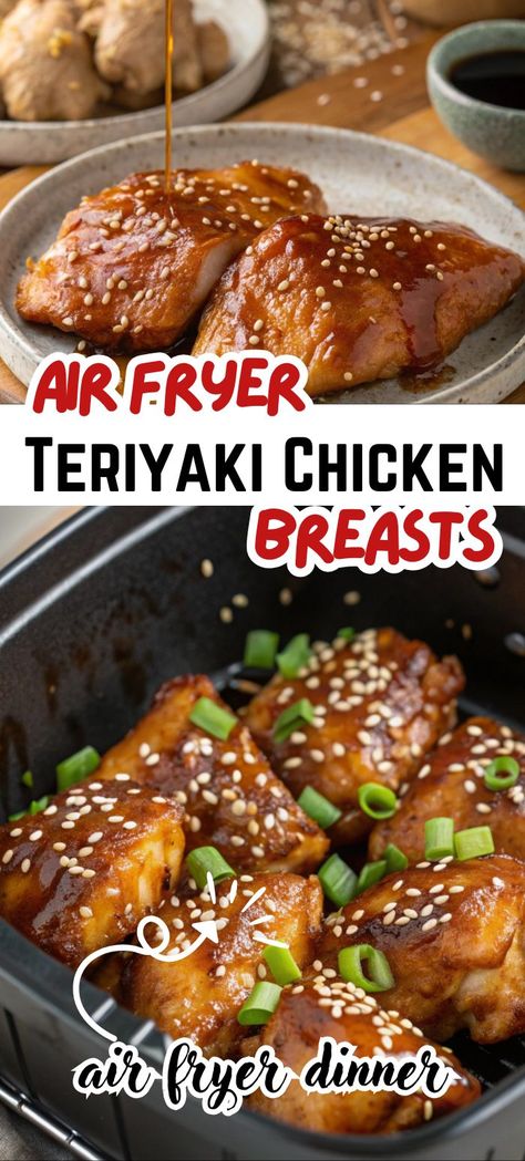 These air fryer teriyaki chicken tenders are perfect for your next gathering! Lightly crisped in the air fryer and coated in a savory teriyaki chicken marinade, they make ideal chicken snacks or crowd-pleasing appetizers. You won’t believe how easy it is to make this teriyaki chicken recipe air fryer, giving you delicious crispy teriyaki chicken in minutes. Chicken Teriyaki Recipe Air Fryer, Chicken Teriyaki Air Fryer, Teriyaki Chicken In Air Fryer, Airfryer Teriyaki Chicken, Terriaki Chicken Recipe Dinners, Air Fryer Chicken Teriyaki, Teriyaki Chicken Tenders, Chicken Breast Air Fryer Recipes, Crispy Teriyaki Chicken