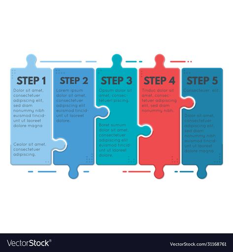 Puzzle Pieces Graphic Design, Puzzle Animation, Puzzle Graphic Design, Puzzle Infographic, Presentation Diagram, Infographic Steps, Puzzle Illustration, Tangram Patterns, Puzzle Poster