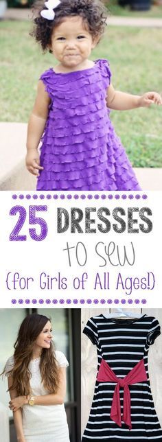 25 Dress Patterns to Sew-for baby, girls and women Dresses To Sew, Amber Price, Easter Dresses, Dress Patterns Free, Ruffle Fabric, Beginner Sewing Projects Easy, Dress Tutorials, Sew Easy, Easter Dress