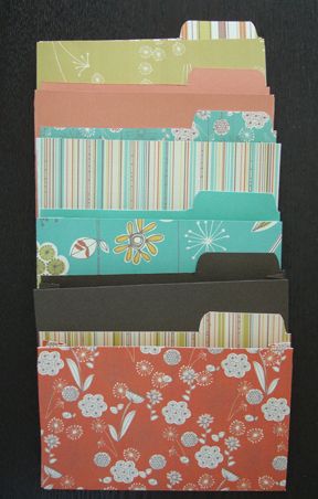 I like this idea to cover file folders. if you have to deal with tedious paperwork at least it can look cute :) Pocket Template, Envelope Punch Board Projects, Box Organization, Envelope Maker, Album Template, Mini Scrapbook Album, Folder Templates, Embossing Techniques, Classroom Organisation