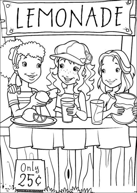 Lemonade Coloring Pages - Best Coloring Pages For Kids Hobbies For Adults, A Coloring Page, Food Coloring Pages, Fruit Coloring Pages, Summer Coloring Pages, Coloring Sheets For Kids, Pokemon Coloring, Holly Hobbie, Lemonade Stand