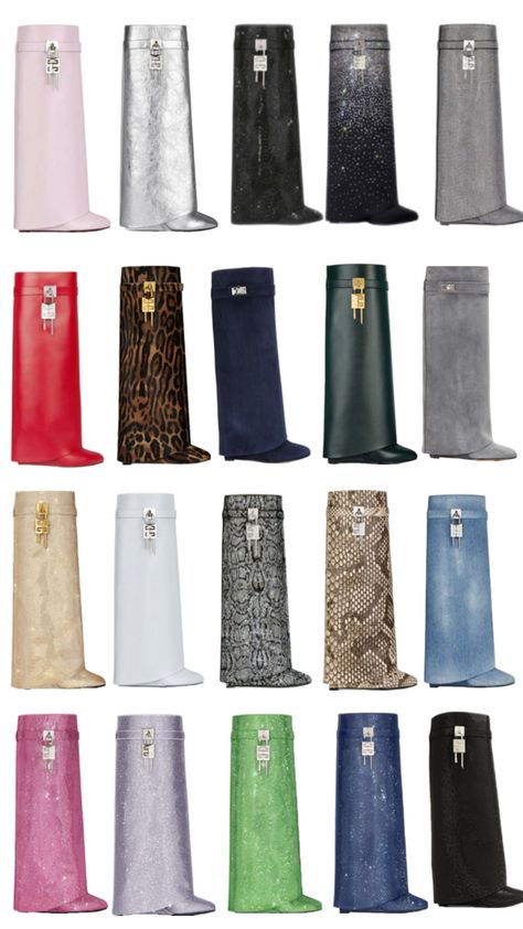 givenchy, boots, cute, winter, givenchy shark lock boots, givenchy boots, knee high boots, long boots Givanchi Boot Outfit, Givenchy Shark Lock Boots, Shark Lock Boots, Lock Boots, Givenchy Shark, Givenchy Boots, Pretty Heels, Drømme Liv, Givenchy Shoes